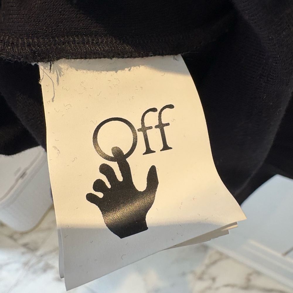 Off-White Mariacarla Wrap Dress Black Size 38 Knot Detail Mini Like New (US 4-6) - Picture 7 of 12